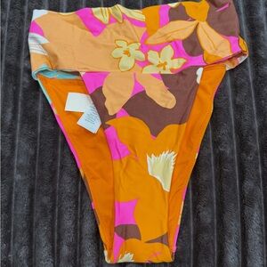 Aerie Floral High-Waisted Bikini Bottom